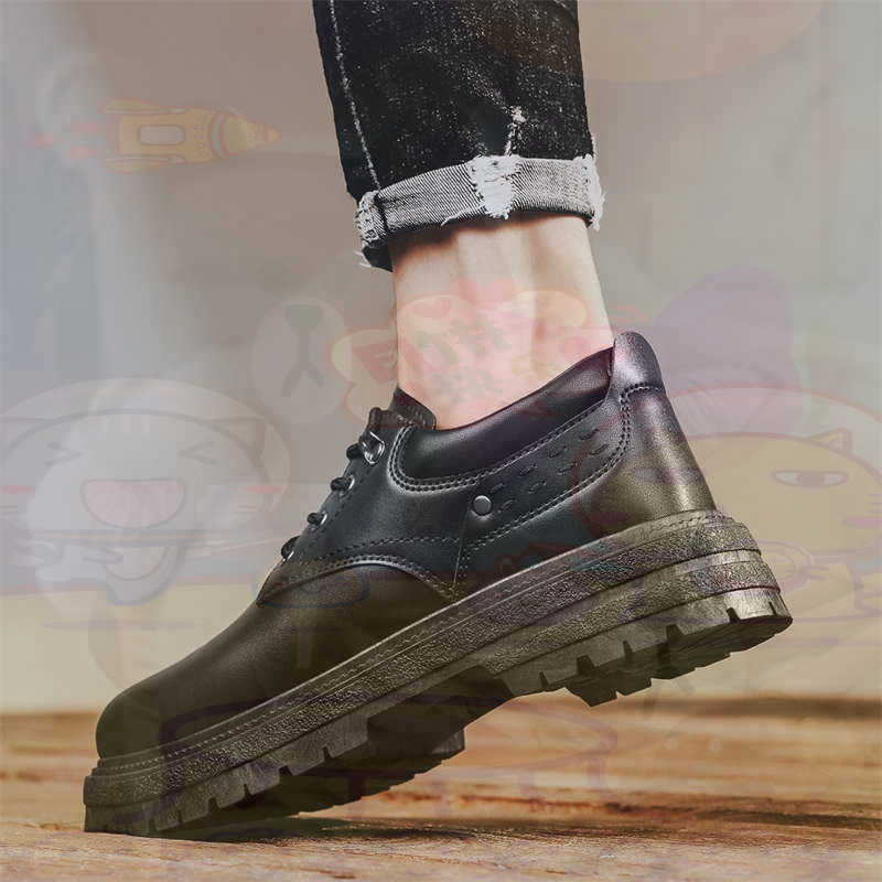 Streetwear Brand Drops - Koyu Doğal Deri Moda Eğitmenler Tenis