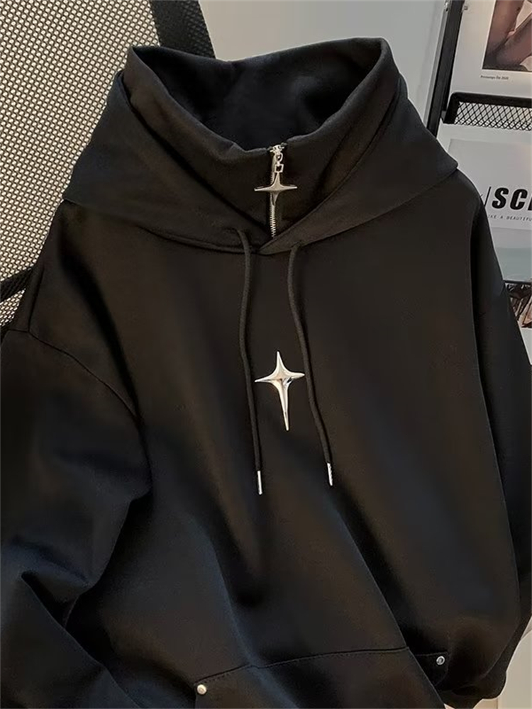 Sonbahar Kış Yüksek Boyunlu Ka - Streetwear Brand Hoodies incelemesi ve fiyatı